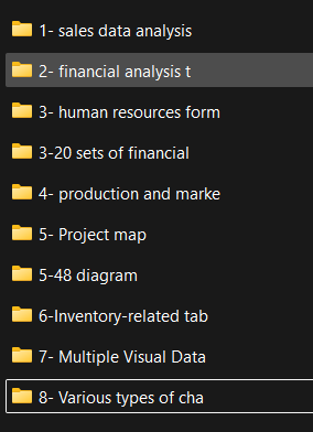 1030 Excel Visual Templates